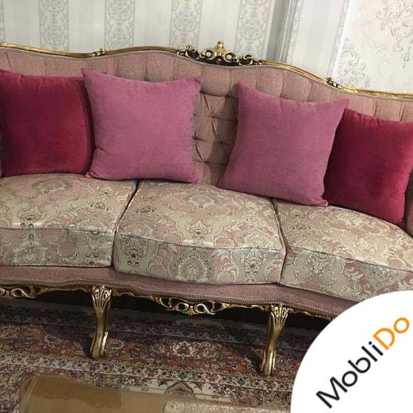 ۴ عدد کوسن سایز ۴۰/۴۰ کاملا نو و پرشده زیپ دار