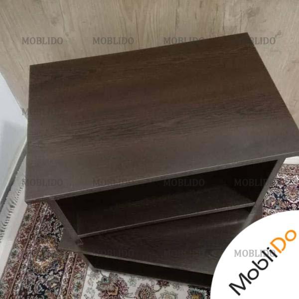 میز جلو مبلی با چهار عسلی قهوه ای رنگ