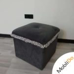 پاف مربعی شکل مشکی