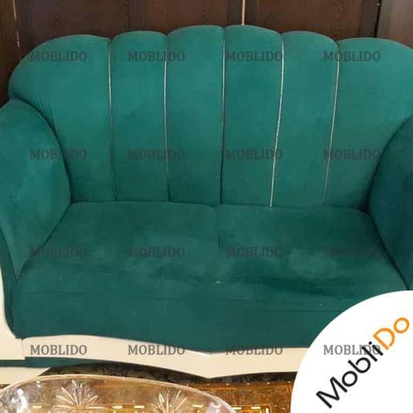 مبلمان راحتی هفت نفره آبی زیبا