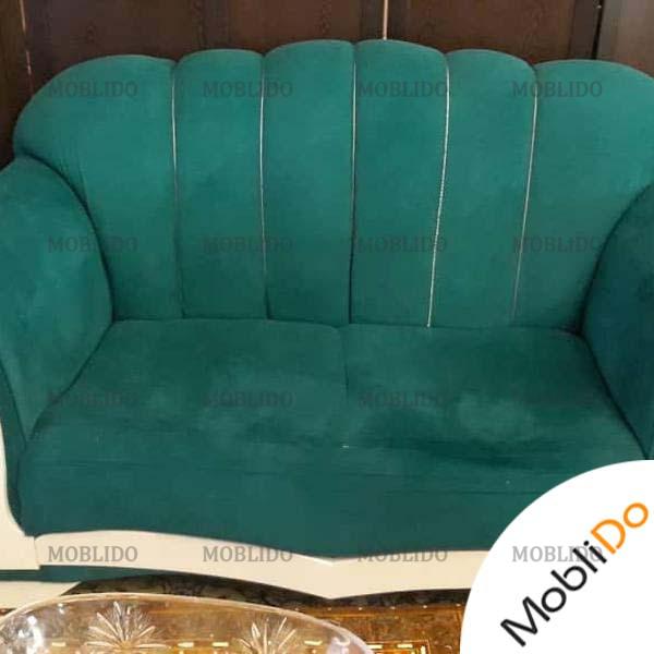مبلمان راحتی هفت نفره آبی زیبا
