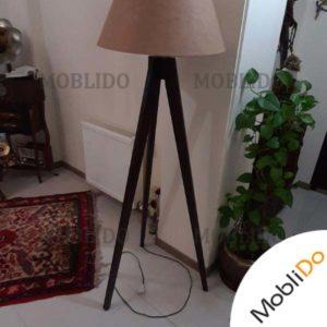 آباژور پایه چوبی