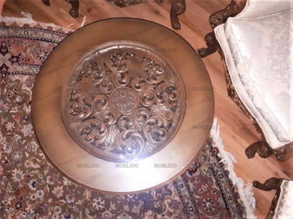 سرویس مبلمان ۹ نفره استیل تمام چوب