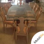 میز ناهارخوری پایه سنگی