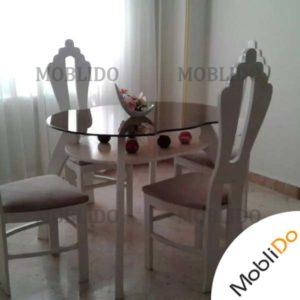 میز ناهار خوری سفید زیبا