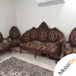 مبلمان استیل چوب گردو ۹نفره