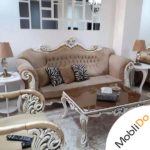 مبلمان ۷ نفره چوبی استیل بسیار زیبا