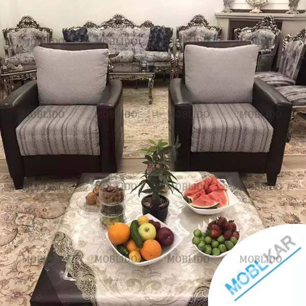 مبل راحتی ترک استقبال ٧ نفره با میز جلومبلی