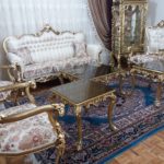مبل استیل و میز ناهار خوری ۸ نفره