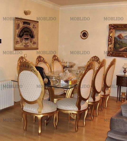 ست کامل میز ناهار خوری مبلمان و بوفه