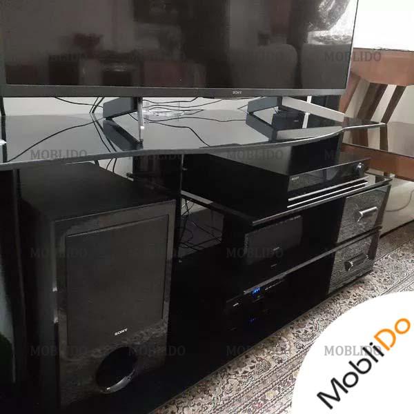 میز تلویزیون شیشه ای زیبا