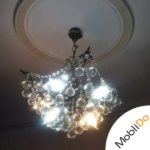 لوستر ۶ شاخه کریستالی