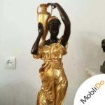 مجسمه تمام برنز خارجی آب طلا برنزی