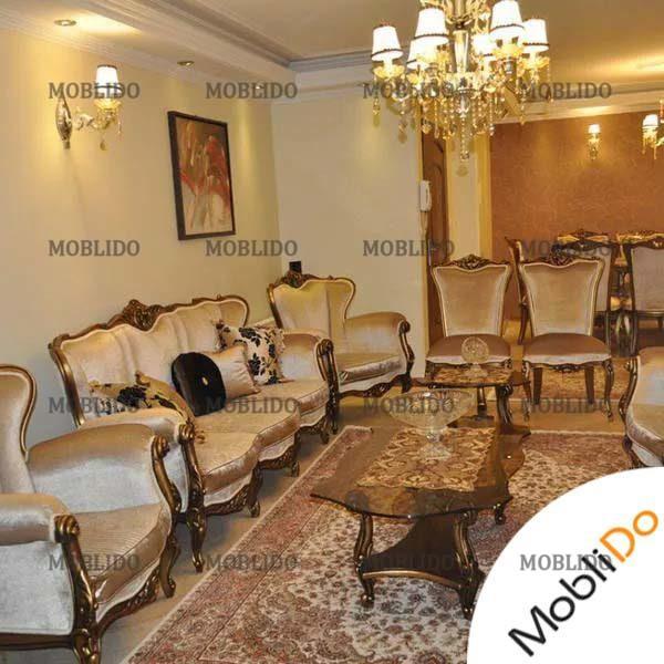 مبل استیل و میز ناهار خوری در حد نو