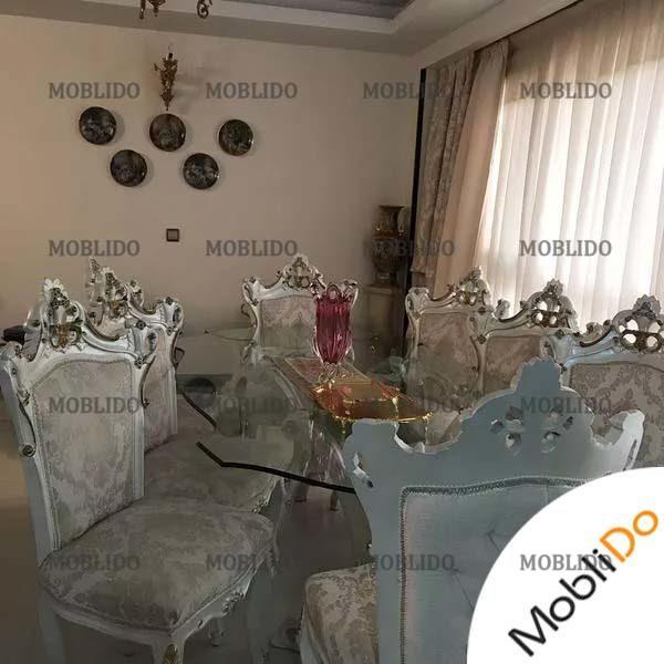 سرویس مبلمان نه نفره همراه با نهار خورى