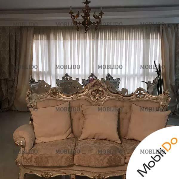 سرویس مبلمان نه نفره همراه با نهار خورى