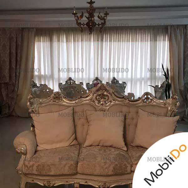 سرویس مبلمان نه نفره همراه با نهار خورى