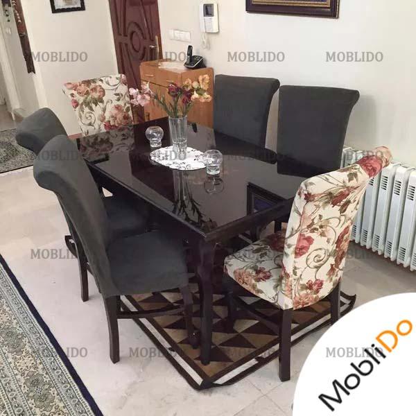 ست مبلمان راحتی ۹نفره+میز غذاخوری ۶نفره