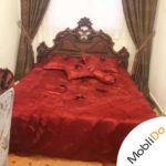 تخت خواب تمام چوب بامنبت دست