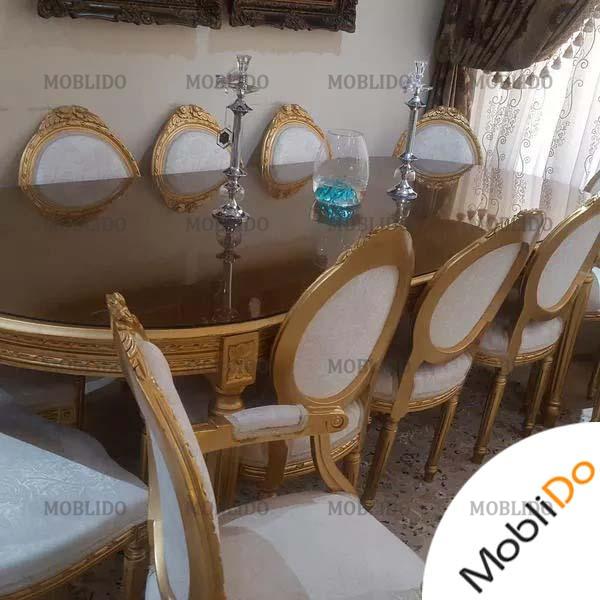مبلمان ۹ نفره و میز نهارخوری شیک