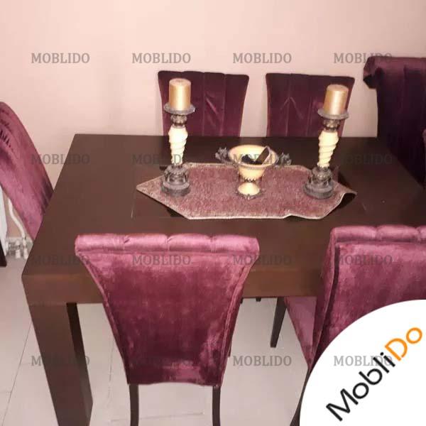 مبل ۹ نفره وناهار خوری ۶ نفره با میز وعسلی