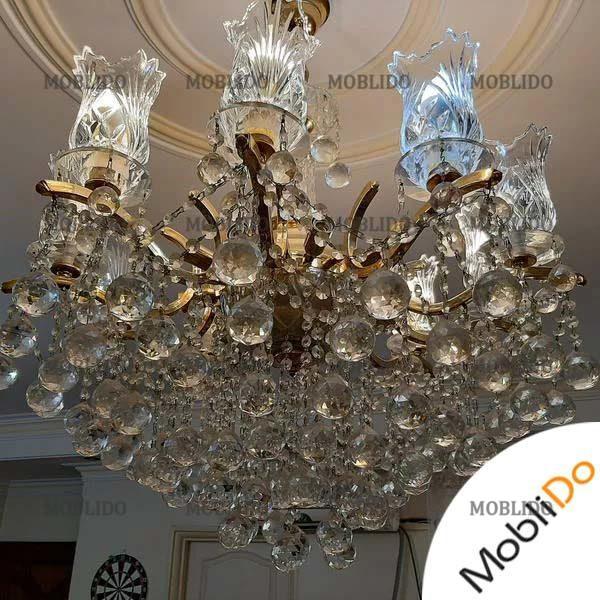 فروش دو لوستر کریستالی