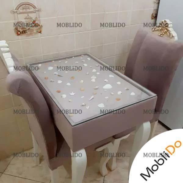 مبلمان ۷نفره با میز ناهار خوری شیک