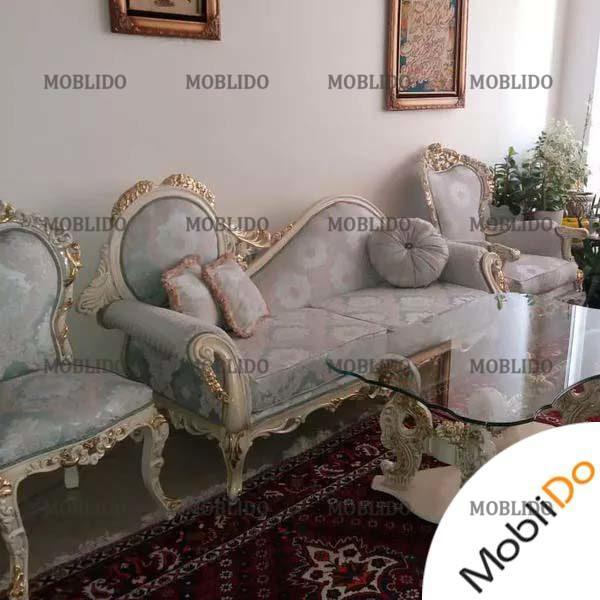مبلمان استیل ۹ نفره شیک در حد نو