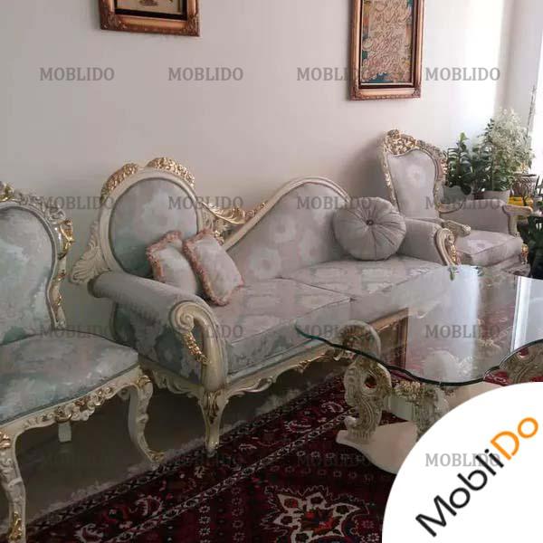 مبلمان استیل ۹ نفره شیک در حد نو