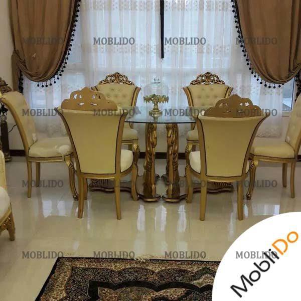 ناهارخوری ۶ نفره استیل شیک
