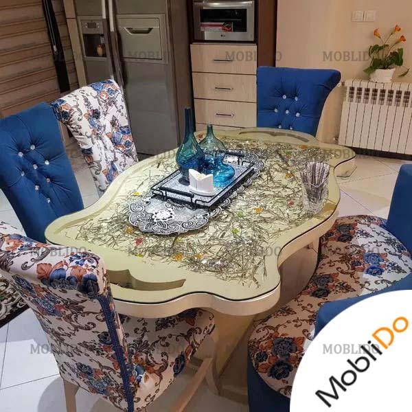 مبلمان ۷ نفره ومیزناهارخوری بسیار زیبا