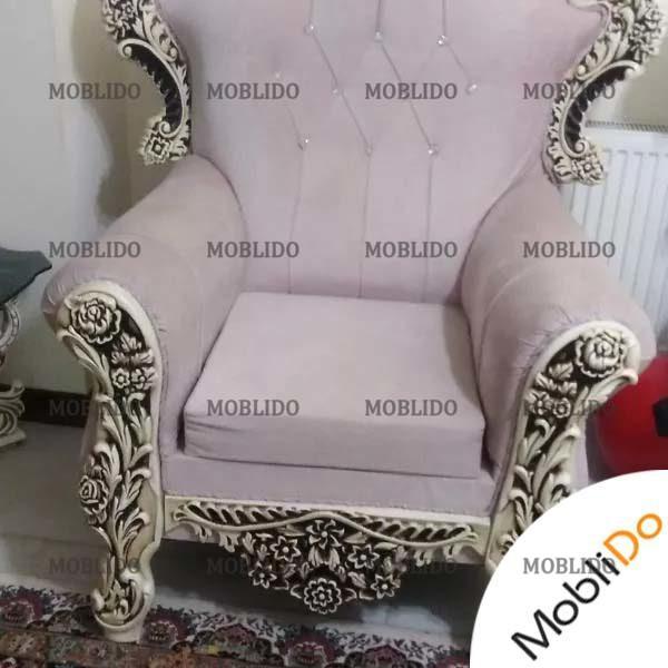 مبل شزلون بهمراه میزوگل میز