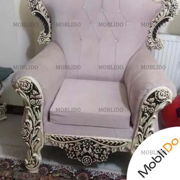 مبل شزلون بهمراه میزوگل میز