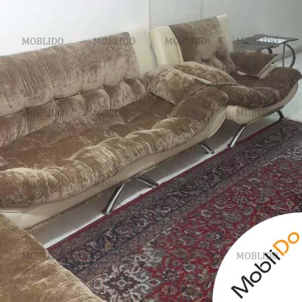مبلمان اسپرت با کاور و کوسن و مبل هفت نفره باغ