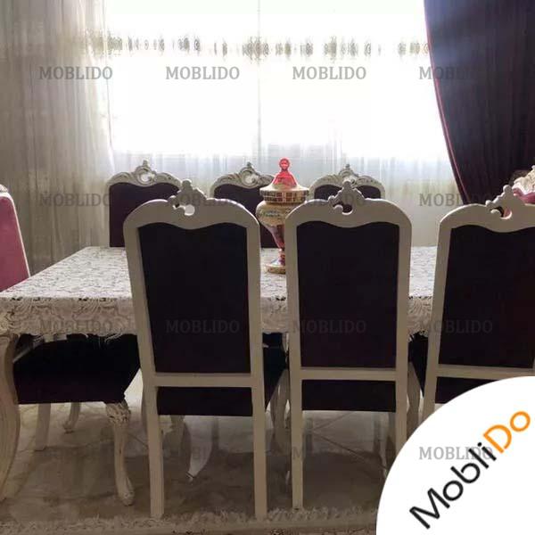 مبل به همراه میز ناهارخوری خوش رنگ