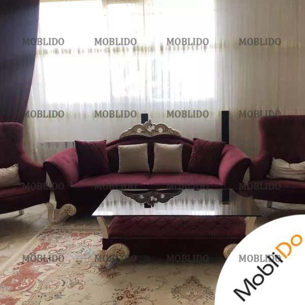 مبل به همراه میز ناهارخوری خوش رنگ
