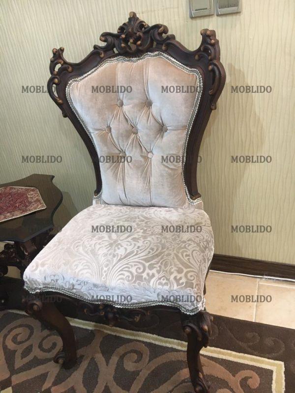 مبل کلاسیک ۹ نفره با جلو مبلی و عسلی