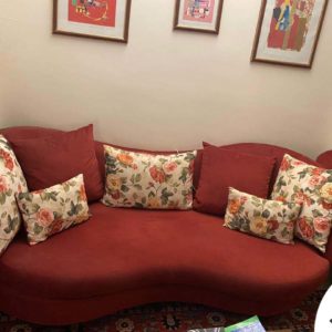 مبلمان راحتی عنابی زرشکی زیبا