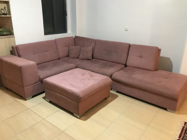 مبل ۴ تکه ال همراه پاف