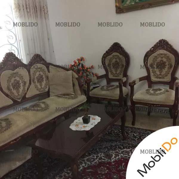 فروش مبلمان استیل فرهی همراه با میز ناهار خوری