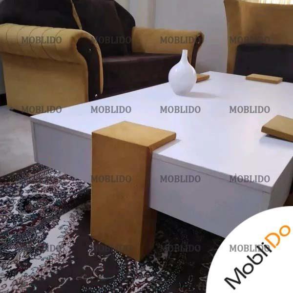 میزوسط مبلی بسیارشیک بهمراه سه تا میز عسلی