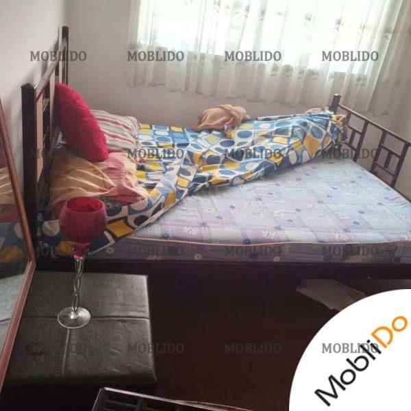 تخت فلزی دونفره با تشک رویال