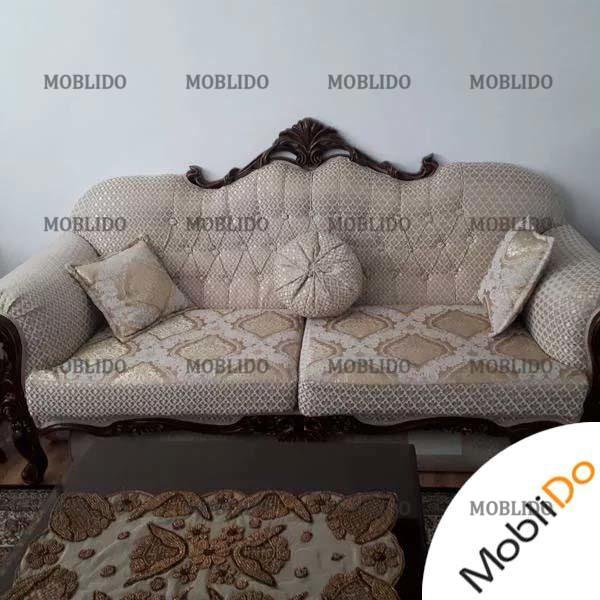 مبلمان ۷ نفره چوب راش …در حد نو