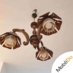 دو عدد لوستر سه شاخه