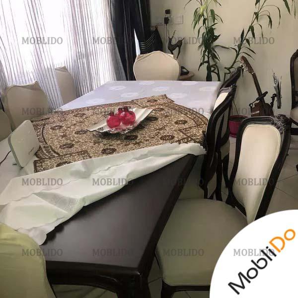 مبلمان استیل با ناهار خوری زیبا