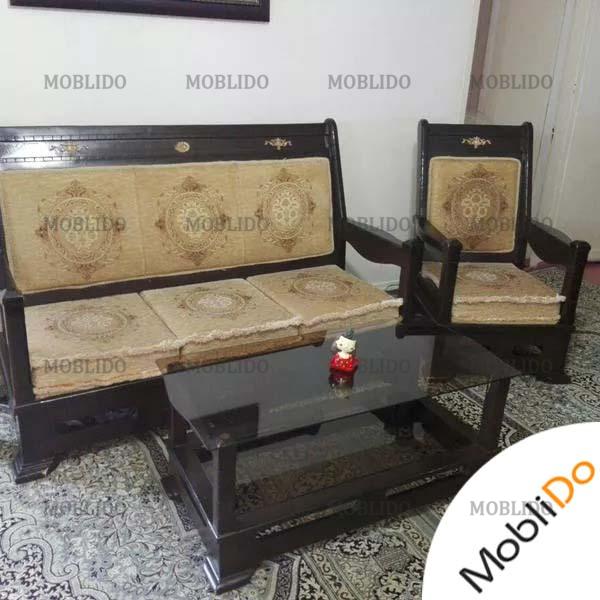 مبل ۷نفره چوب اصل