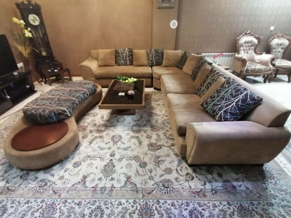 مبلمان راحتی ۹ نفره لیپاریس به همراه پاف