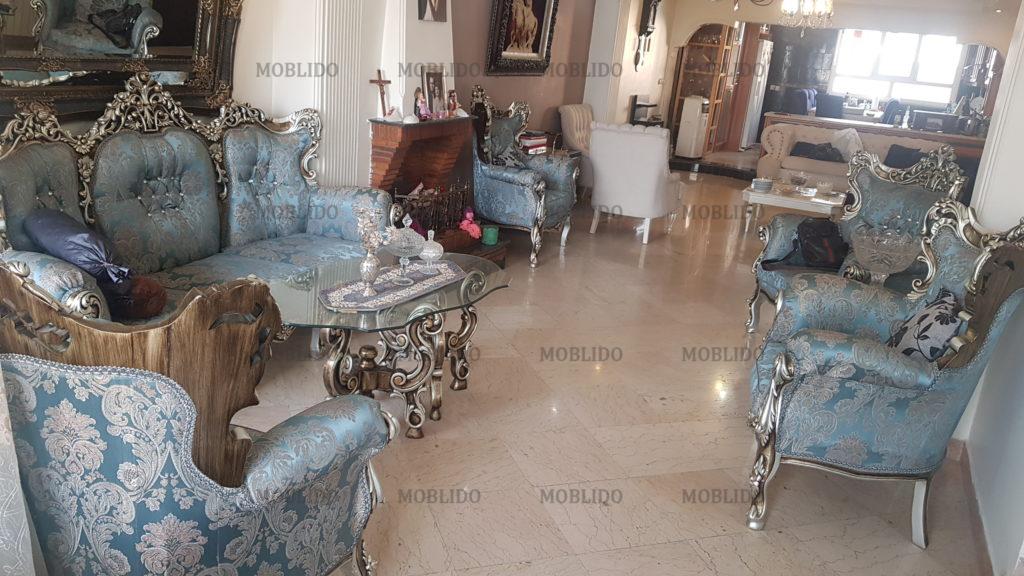 مبل استیل ۹ نفره و میزنهارخوری ۸ نفره