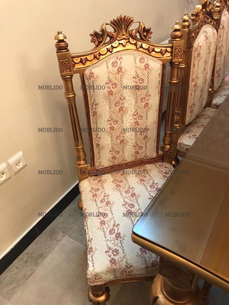 مبلمان استیل ۹ نفره به همراه میز ناهار خوری ۸ نفره