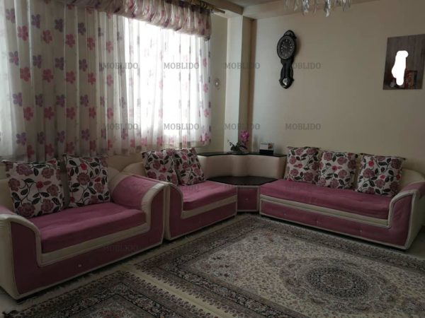 مبل ال هفت نفره چوب روس